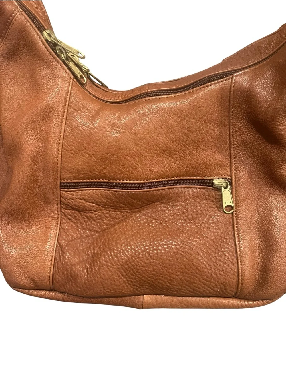 Coronado Leather Hobo Style Carry Concealed CCW Purse Handbag Shoulder Bag Brown